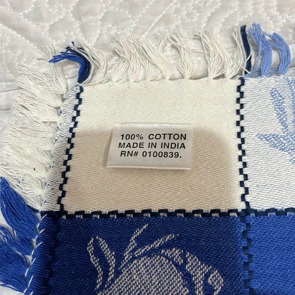 Made‎ in India cotton placemats, set of 4, NWOT